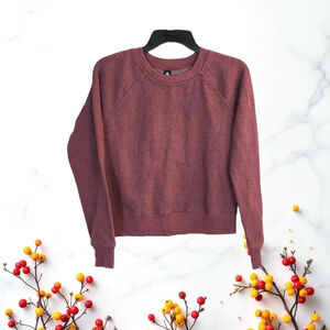 Reflex 90 Degree Chocolate Maroon Brick Red Sweatshirt Women Size Small